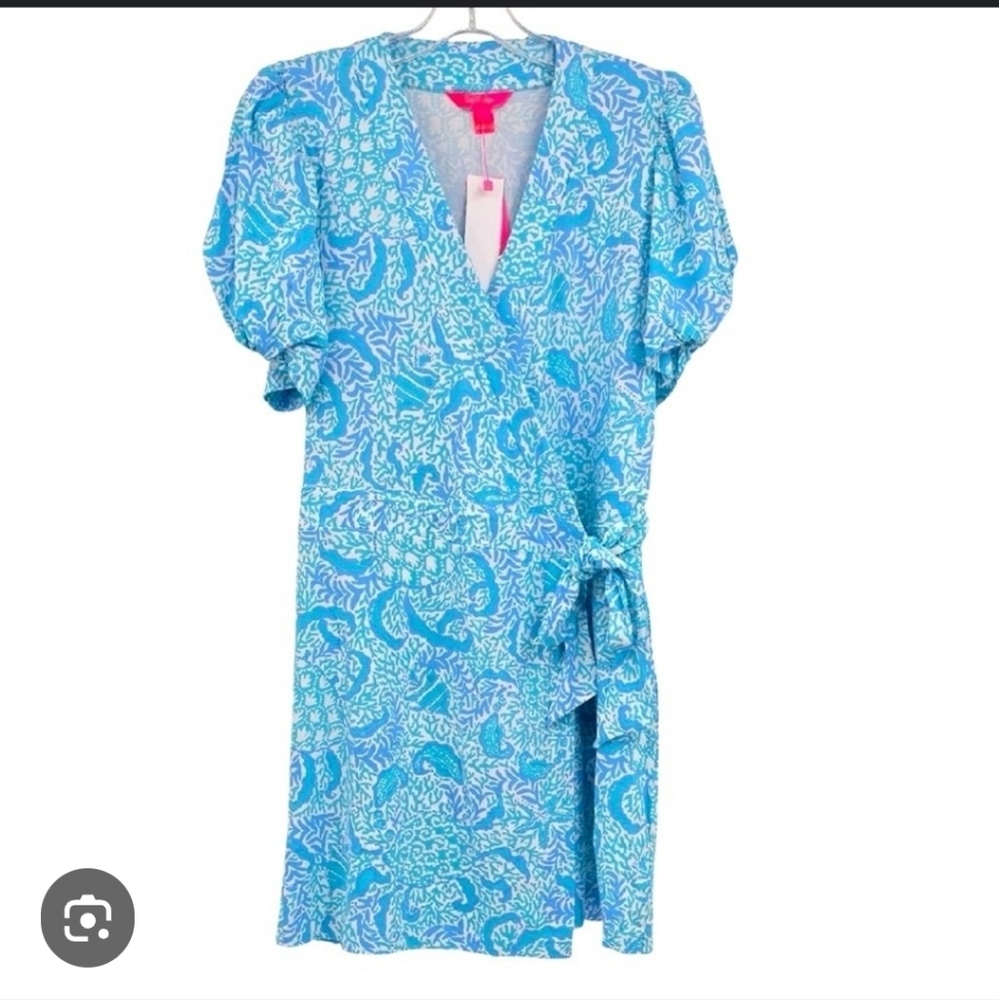 Lilly Pulitzer Sailynn Resort White Goombay Grooves Wrap Romper